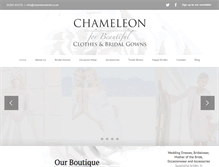Tablet Screenshot of chameleonbride.co.uk
